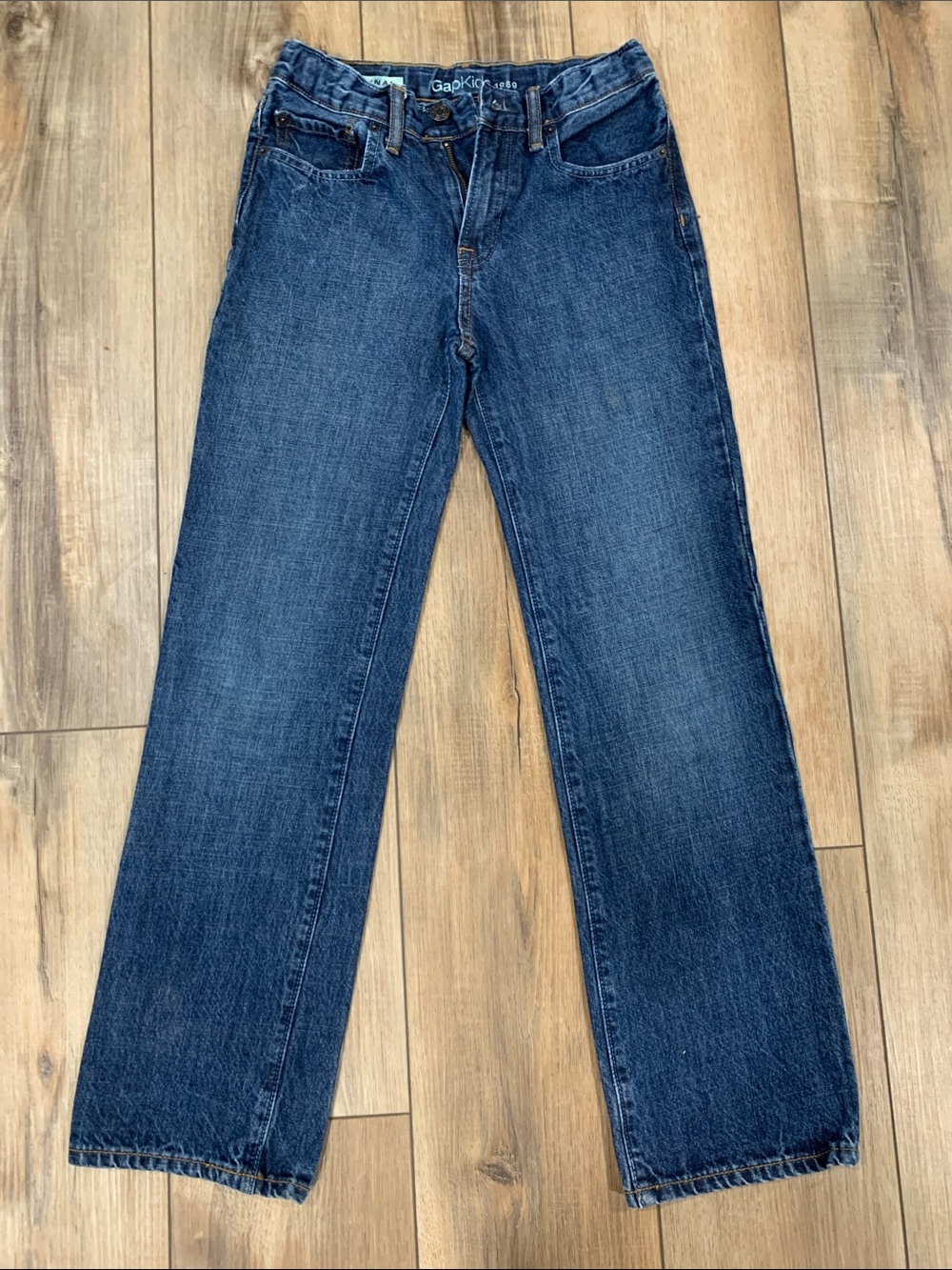 GAP Men’s Straight-Leg Jeans in Dark Blue Denim